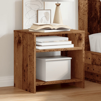 vidaXL Bedside Cabinet Old Wood 40x30x40 cm Engineered Wood