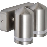 vidaXL LED Wall Lamp Stainless Steel Down with Cone Head