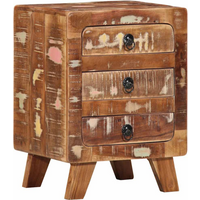 vidaXL Bedside Cabinet 37x32x50 cm Solid Wood Reclaimed