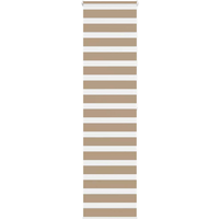 vidaXL Zebra Blind Sand Brown 65x200 cm Fabric Width 60.9 cm Polyester