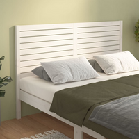 vidaXL Bed Headboard White 141x4x100 cm Solid Wood Pine