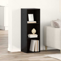 vidaXL TV Cabinet Set Black 72 x 35 x 37 cm Engineered Wood