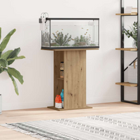 vidaXL Aquarium Stand Artisan Oak 36x60.5x72.5 cm Engineered Wood