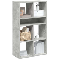 vidaXL Book Cabinet Concrete Grey 66x31x112 cm Engineered Wood