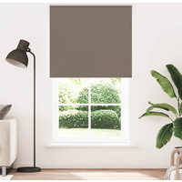 vidaXL Roller Blind Blackout Coffee 125x210 cm Fabric Width 121.6 cm Polyester