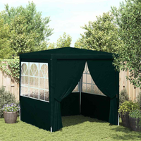 vidaXL Professional Party Tent with Side Walls 2x2 m Green 90 g/m?