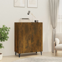 vidaXL Sideboard Smoked Oak 70x34x90 cm Engineered Wood