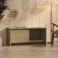 vidaXL TV Cabinet Sonoma Oak 90x35x40 cm Engineered Wood
