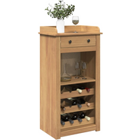 vidaXL Wine Cabinet Panama 57x40x111.5 cm Solid Wood Pine