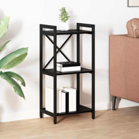 vidaXL Bookcase Black oak 40 x 30 x 83 cm Engineered wood