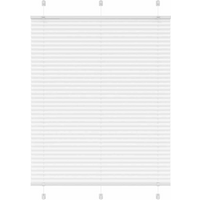 vidaXL Pleated Blind White 110x150 cm Fabric Width 109.4 cm Polyester