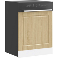 vidaXL Dishwasher Panel Porto Sonoma Oak 60x1.5x67 cm Engineered Wood
