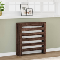 vidaXL Radiator Cover Brown Oak 78x20x82 cm Engineered Wood