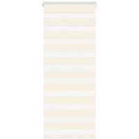 vidaXL Zebra Blind Marble Beige 60x150 cm Fabric Width 55.9 cm Polyester