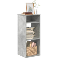 vidaXL Book Cabinet Concrete Grey 34x31x80 cm Engineered Wood