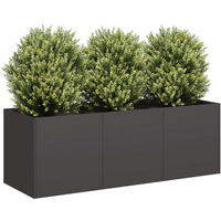 vidaXL Planter Black 120x40x40 cm Cold-rolled Steel