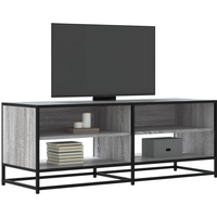 vidaXL TV Cabinet Grey Sonoma 120.5x40x46 cm Engineered Wood and Metal