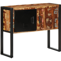 vidaXL Console Cabinet Multicolour 90x35x75 cm Solid Wood Reclaimed