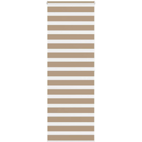 vidaXL Zebra Blind Sand Brown 85x200 cm Fabric Width 80.9 cm Polyester