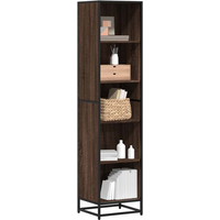 vidaXL Book Cabinet Brown Oak 40x35x170.5 cm Engineered Wood