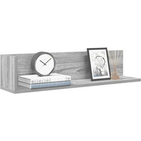 vidaXL Wall Shelves 2 pcs Grey Sonoma 75x16.5x16.5 cm Engineered Wood