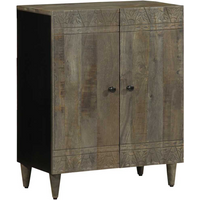 vidaXL Sideboard Light Grey 60x33.5x75 cm Solid Wood Mango