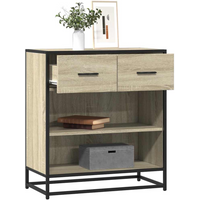 vidaXL Sideboard Sonoma Oak 68x35x76 cm Engineered Wood