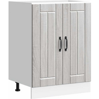 vidaXL Sink Base Cabinet Lucca Grey Sonoma Engineered Wood