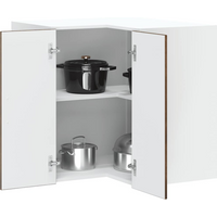 vidaXL Kitchen Wall Corner Cabinet Kalmar Smoked Oak Engineered Wood
