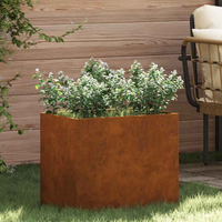 vidaXL Garden Planter Brown 50 x 32 x 40 cm Weathered steel