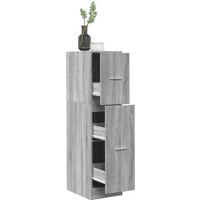 vidaXL Apothecary Cabinet Concrete Grey 30x41x118 cm Engineered Wood