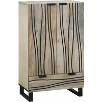 vidaXL Media Storage Cabinets & Racks White and Black 60 x 33 x 100 cm