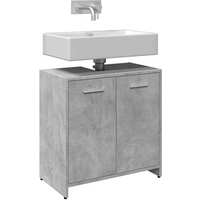 vidaXL Bathroom Sink Cabinet Concrete Grey 60x33x60 cm Engineered Wood