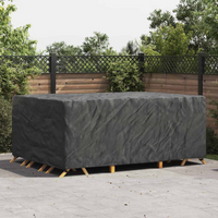 vidaXL Outdoor Furniture Cover Black 280 x 204 x 106 cm 600D
