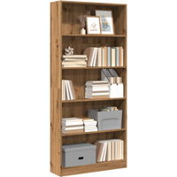 vidaXL Bookcase Artisian Oak 80x24x176 cm Engineered Wood