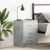 vidaXL Bedside Cabinet Concrete Grey 38x35x56 cm Engineered Wood