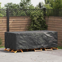 vidaXL Outdoor Furniture Cover Black 229 x 113 x 73 cm 210D