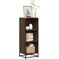 vidaXL Book Cabinet Brown Oak 40x35x107.5 cm Engineered Wood