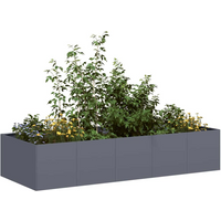 vidaXL Planter Anthracite 200x80x40 cm Steel