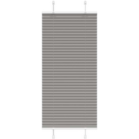 vidaXL Pleated Blind Anthracite 55x150 cm Fabric Width 54.4 cm Polyester