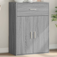 vidaXL Sideboard Grey Sonoma 60x30x84 cm Engineered Wood