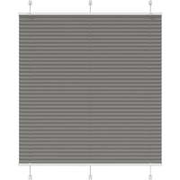 vidaXL Pleated Blind Anthracite 120x150 cm Fabric Width 119.4 cm Polyester