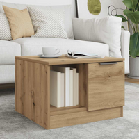 vidaXL Coffee Table Artisan Oak 50x50x36 cm Engineered Wood