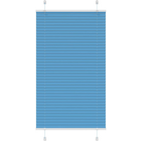 vidaXL Pleated Blind Blue 70x100 cm Fabric Width 69.4 cm Polyester