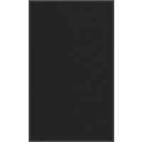 vidaXL Doormat Black 90x150 cm