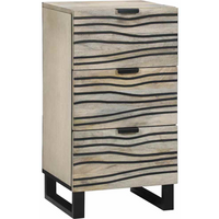 vidaXL Media Storage Cabinets & Racks White and Black 40 x 33 x 75 cm