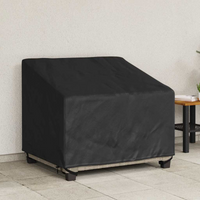 vidaXL Garden Chair Cover Black 96 x 79 x 74 cm 210D oxford fabric