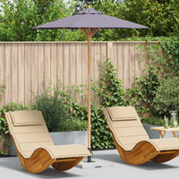 vidaXL Garden Parasol Dark grey 180 x 180 x 230 cm Bamboo