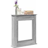 vidaXL Fireplace Surround Grey Sonoma 75x20x87.5 cm Engineered Wood