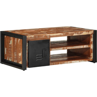 vidaXL Coffee Table Multicolour 90x50x36 cm Solid Wood Reclaimed